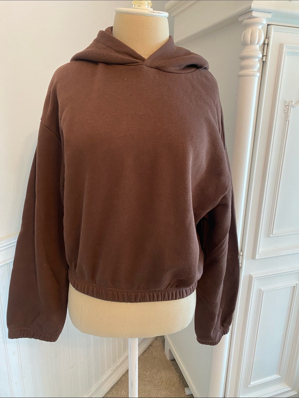 Zara Brown Hooded Sweatshirt
